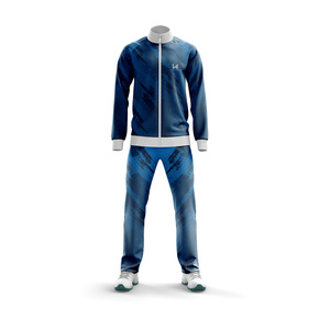 Vêtements de sport personnalisés écologiques de haute qualité, en tissu technique léger pour hommes, extensible dans quatre directions, coupe régulière, ensembles de survêtements - Product Image 5