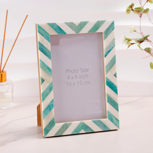 Wholesale Bone Inlay <b>Photo</b> <b>Frame</b>-Luxury Handmade Home Decor Custom Color Logo Sizes 4x6/7x5/<b>8x6</b> Inches Traditional Modern - Product Image 1