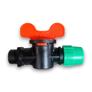 Válvula de Acoplamiento para Riego de Jardín, Marca Vietdrip, Plástico PP Virgen Negro, Manijas Rojas/Azules, Diámetro de 1/2, Tipo Recto, Agrícola - Product Image 3