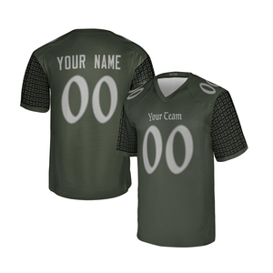 Maillot de football imprimé par sublimation, respirant, col en V, pour adulte, entraînement sportif - Product Image 3