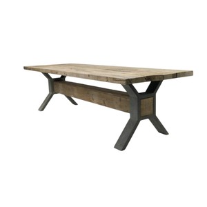 Ensemble de tables basses rondes modernes en bois à lattes avec plateau en verre, table centrale de luxe en bois d'acacia pour salon, vente en gros de meubles - Product Image 4