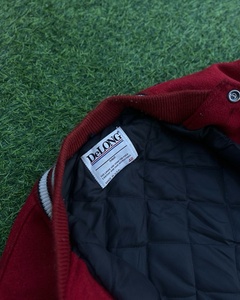 Custom Vintage Fleece Body PU <b>Synthetic</b> <b>Leather</b> Sleeves Varsity Jacket High Quality Screen Printing Chenille Patches Jackets - Product Image 5