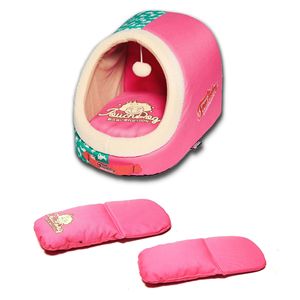 Cama para Perros de Interior Active Play con Diseño Panorámico y Patrón de Puntos de Conejo, Elegante Cama para Mascotas para Comodidad y Entretenimiento - Product Image 2