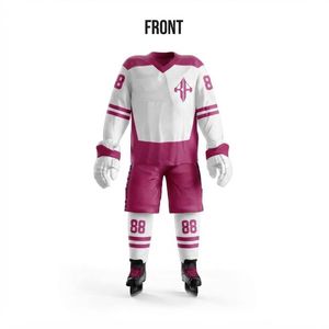 Conjunto de Uniforme de Hockey sobre Hielo Personalizado con Nombre de Equipo por RIVIAN ATLANTIC, con Impresión por Transferencia de Calor, Manga Larga, 100% Poliéster para Hombre - Product Image 2
