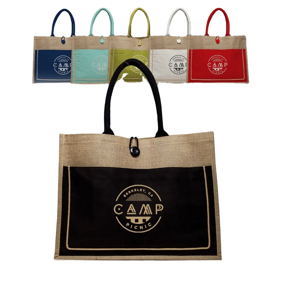 customized fine quality handicraft jute bag jute burlap bag