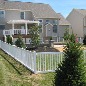 Clôture en vinyle thermique facile à installer, clôture de jardin en PVC, clôture de piscine, modélisation 3D, résistante aux UV, résistante à la corrosion, design moderne - Product Image 3