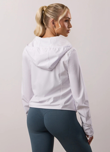 Chaqueta Cortavientos de Invierno para Mujer, con Bloques de Color, Cierre de Cremallera, Poliéster, con Capucha y Mangas Largas - Product Image 5