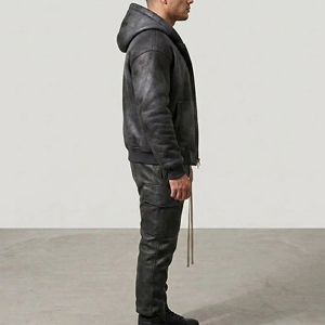 Ensemble sweat à capuche zippé et pantalon de survêtement streetwear respirant de haute qualité, effet délavé soleil, avec logo brodé personnalisé, coupe oversize - Product Image 2