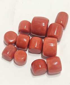 ปะการังสีแดงธรรมชาติจากอิตาลี รูปทรงกระบอก คุณภาพดี สำหรับทำอัญมณี พลอยหลวมสำหรับทำเครื่องประดับ - Product Image 3