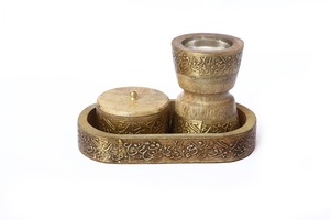 Handcrafted Arabic Incense Burner Resin Mabkhara for Burning <b>Oud</b> <b>Bakhoor</b> Frankincense and Myrrh - Product Image 3