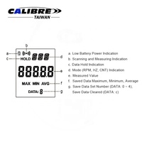 TAIWAN kaliber takometer Digital genggam tanpa kontak langsung perlindungan IP65 plastik ABS penggunaan perbaikan otomatis