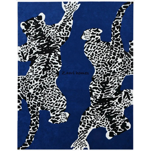 High Quality Abstract Wool Rug Figurative Modern Art Handcrafted in New Zealand - Product Image 3