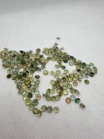 Lot de 66 pierres précieuses naturelles de tourmaline verte facettées de 4-5 mm, effet de couleur/feu, sans trou, achetez maintenant, prix de gros, pour la création de bijoux