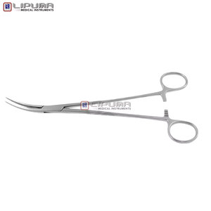 High Quality Premium HEISS 20.0cm Surgical Stainless Steel Forceps Slightly Curved Manual Medic Instruments HEISS Safety - Product Image 4