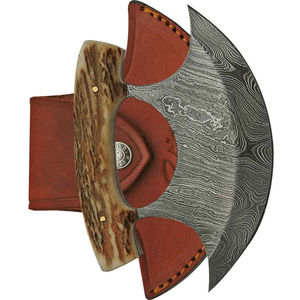 Cuchillos Ulu de Acero de Damasco, Hoja Curva, Herramienta de Cocina para Picar, Cuchillos Ulu de Acero de Damasco Hechos a Mano, Filo Afilado como una Navaja - Product Image 6