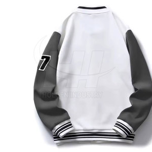 Chaqueta Letterman de Tela Suave, Estilo Moderno, Ropa Casual - Product Image 2