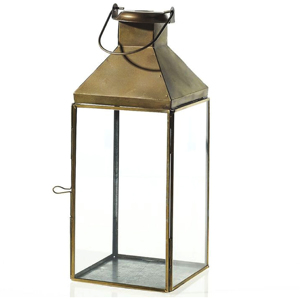 Nueva Linterna de Exterior de Metal y Vidrio 2026, Decoración para el Hogar con Acabado de Latón, Linterna de Estilo Moderno Hecha a Mano - Product Image 6