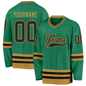 Jersey de Hockey sobre Hielo Unisex Personalizado OEM, 100% Poliéster, Diseño en Blanco con Logotipo del Equipo, Técnica de Impresión por Sublimación, Uniforme para Hockey sobre Hielo - Product Image 4