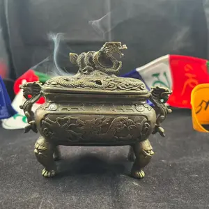 Premium Cultural Aroma <b>Bakhoor</b> Incense Burner Offering <b>Oud</b> Chips Use with Stylish Interior Impact - Product Image 2