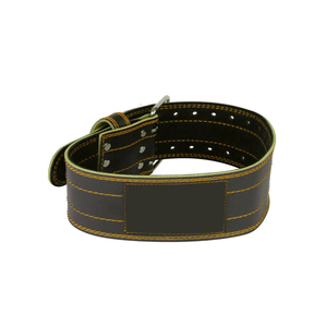 Factory Direct Leather Weightlifting Belt with Steel Buckle, Non-Slip Heavy Duty Adjustable Support for Gym, Powerlifting - Product Image 3