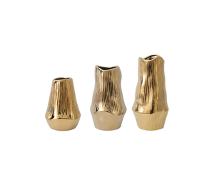 Artisan Crafted Decorative Aluminum <b>Vase</b> with Modern Profile for Floral Arrangement Display - Product Image 1