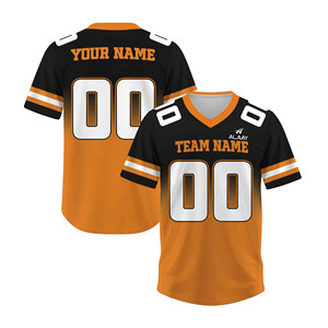 Maillot de rugby respirant en sublimation, personnalisable avec nom et numéro d'équipe, maillot de football américain, uniforme de football américain - Product Image 2