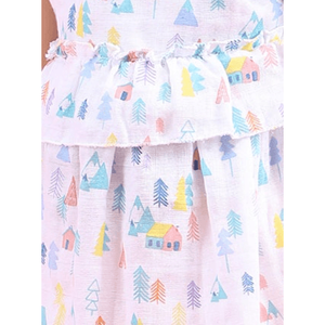 Polka Tots Vestido sin mangas con estampado de Tiny Town con diadema-Multicolor - Product Image 5