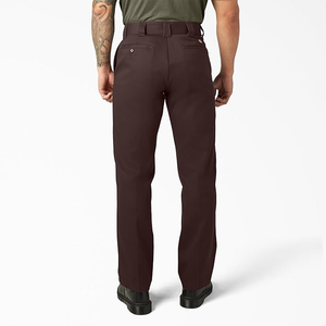 Pantalones Casuales de Pierna Recta para Hombre, Negros, Antiarrugas, de Poliéster de Peso Medio, Estilo Otoñal, Cierre de Botón con Bolsillos Laterales - Product Image 2