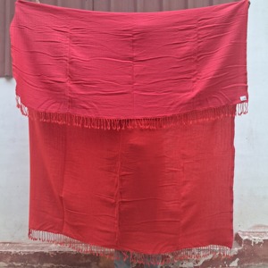 <b>Red</b> Solid Color Rectangular Wool Woven Throw Blanket Anti-Pilling Home Use Winter Wholesale Lightweight Luxury Skin-Friendly - Product Image 1