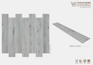 Carrelage en porcelaine mate à profil linéaire 200x1200mm, conçu pour maintenir un flux de sol propre, un ton cohérent et une surface céramique. - Product Image 5