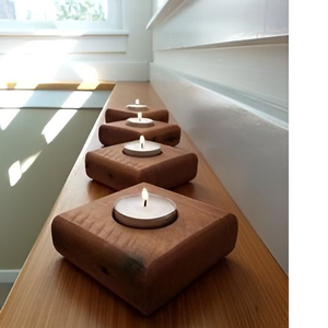 New Arrival <b>Candle</b> Holder Wax Pot Votive Wooden <b>Candle</b> Jar Customized Size Round <b>Shape</b> Deep Container Scented <b>Candles</b> - Product Image 5