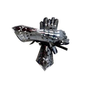 ถุงมือเกราะเหล็กยุคกลางโบราณพร้อมปลอกแขนสีดำ ถุงมืออัศวินแบบคู่สำหรับขายส่ง - Product Image 1