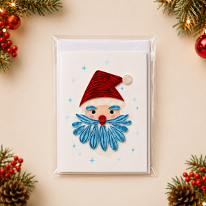 Carte de vœux de Noël en quilling Père Noël en gros, faite à la main, de haute qualité, fabricant OEM/ODM, papeterie, carte cadeau - Product Image 5