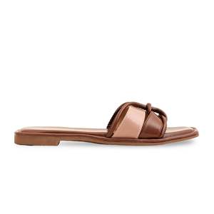 Pantoufles formelles marron pour femmes avec imprimés d'animaux modèle FR8323 - Product Image 4