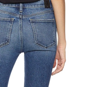 Pantalones Vaqueros Rectos Personalizados al por Mayor para Mujer, Corte Regular, Cintura Media, Ecológicos, 100% Algodón, Transpirables, de Secado Rápido, para Verano - Product Image 5