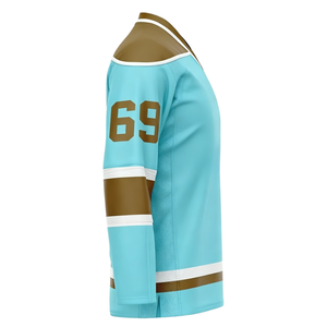 Venta al por Mayor de Camisetas de Hockey sobre Hielo Personalizables con Nombre de Equipo, Transpirables, 100% Poliéster, Equipo de Protección Deportiva para Hockey - Product Image 2