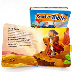 Livre biblique d'étude pour enfants chrétiens, couverture rigide personnalisée, avec service d'impression sur papier offset et carton - Product Image 1