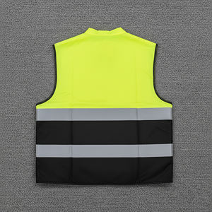 Chaleco de Seguridad Reflectante de Alta Visibilidad con Cremallera, Logotipo Personalizado, ANSI Clase 1 y EN ISO 20471 Clase 2, Impermeable, con Bolsillos con Luces LED - Product Image 2