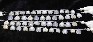 Perles de pierre de lune blanche naturelle facettées en forme de cœur AAA, 11-12 mm, perles de pierre de lune, brin de 6 pouces, perles de pierre de lune blanche en forme de cœur - Product Image 6