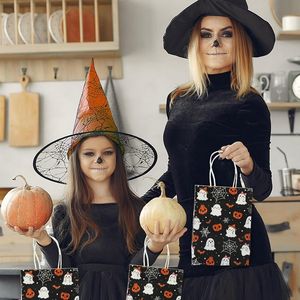24 sacchetti per dolcetti di Halloween a forma di zucca fantasma, forniture per le feste - Product Image 3