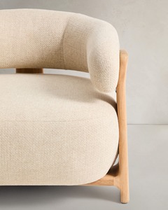 โซฟาดีไซน์ใหม่ หุ้มเบาะนุ่มสบาย เก้าอี้พักผ่อน ชุดเฟอร์นิเจอร์โซฟา ทำจากไม้สัก - Product Image 4