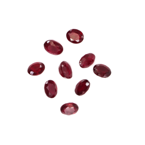 Rubis naturels de Bangkok, ovales calibrés 3x5mm, pierres précieuses facettées naturelles, prêtes à l'emploi pour la création de bijoux - Product Image 3