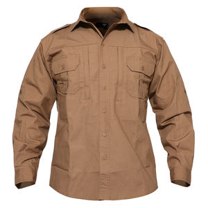 Camisa de uniforme reflectante para hombre, camisa de seguridad táctica con bordado personalizado - Product Image 1