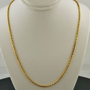 Cadena de Gargantilla con Eslabones de Cobre y Aleación de Latón con Corte Princesa Geométrico Dorado para Mujer, Ideal para Fiestas - Product Image 2