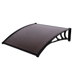 100 X 100 Brown <b>Black</b> <b>Bracket</b> for Household Door Window Rain Cover Eaves Canopy Sun Visors Wind Bug Deflectors Same Model Code - Product Image 4