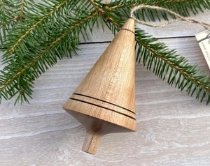 Decorative Wooden Hanging <b>Tree</b> <b>Ornament</b> For Home And Garden Natural Finish Handmade Craft For Festive Decoration - Product Image 1