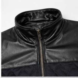 Veste pour homme Champ King en cuir de mouton et matelassée avec poches et fermeture éclair - Product Image 3