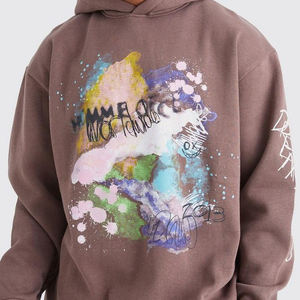 ผ้าฝ้ายฟลีซเนื้อหนา 340 GSM พร้อมขอบแขนเสื้อแบบริบอย่างดีและเชือกผูกเอวสำหรับชุดกีฬา - Product Image 5