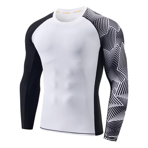 High Performance Full Sleeve Rash Guard Breathable Gym <b>Compression</b> <b>Shirt</b> Manufacturer Supply - Product Image 1