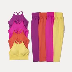 Wholesale Supplier Best Selling New Design Fashionable Women <b>Yoga</b> <b>Set</b> Soft & Lightweight Women <b>Yoga</b> <b>Set</b> for Gym Wear - Product Image 4